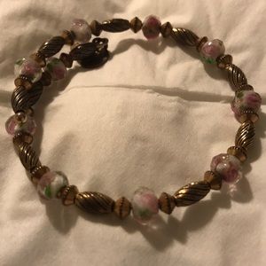 Like New Gold Roses Beaded Bangle-Alex and Ani❤️